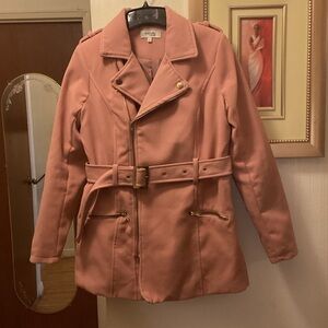 Pink Belted Coat SZ M.$19